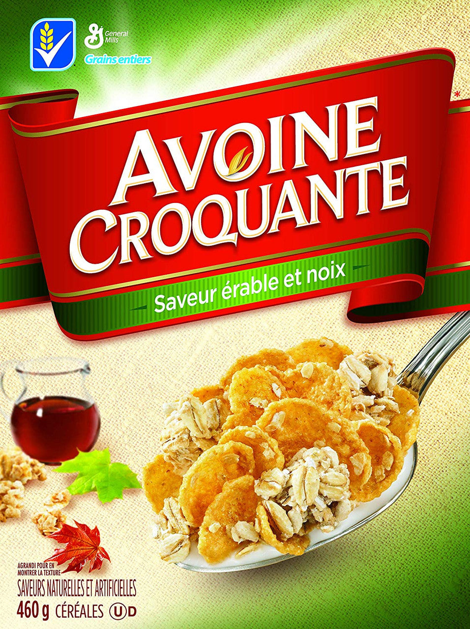 General Mills Oatmeal Crisp Maple Nut Flavour Cereal, 460g/16oz (12pk), (Imported from Canada)